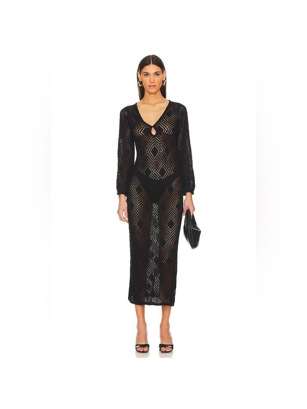 NWT Faithfull the Brand Handmade Serena Pointelle Dress 4